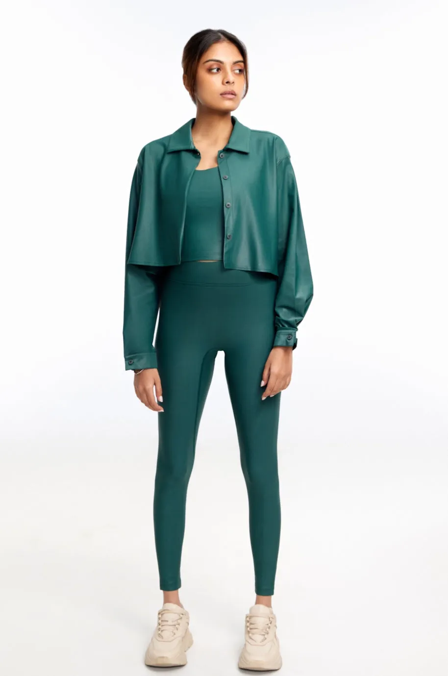 Emerald Cropped Overshirt