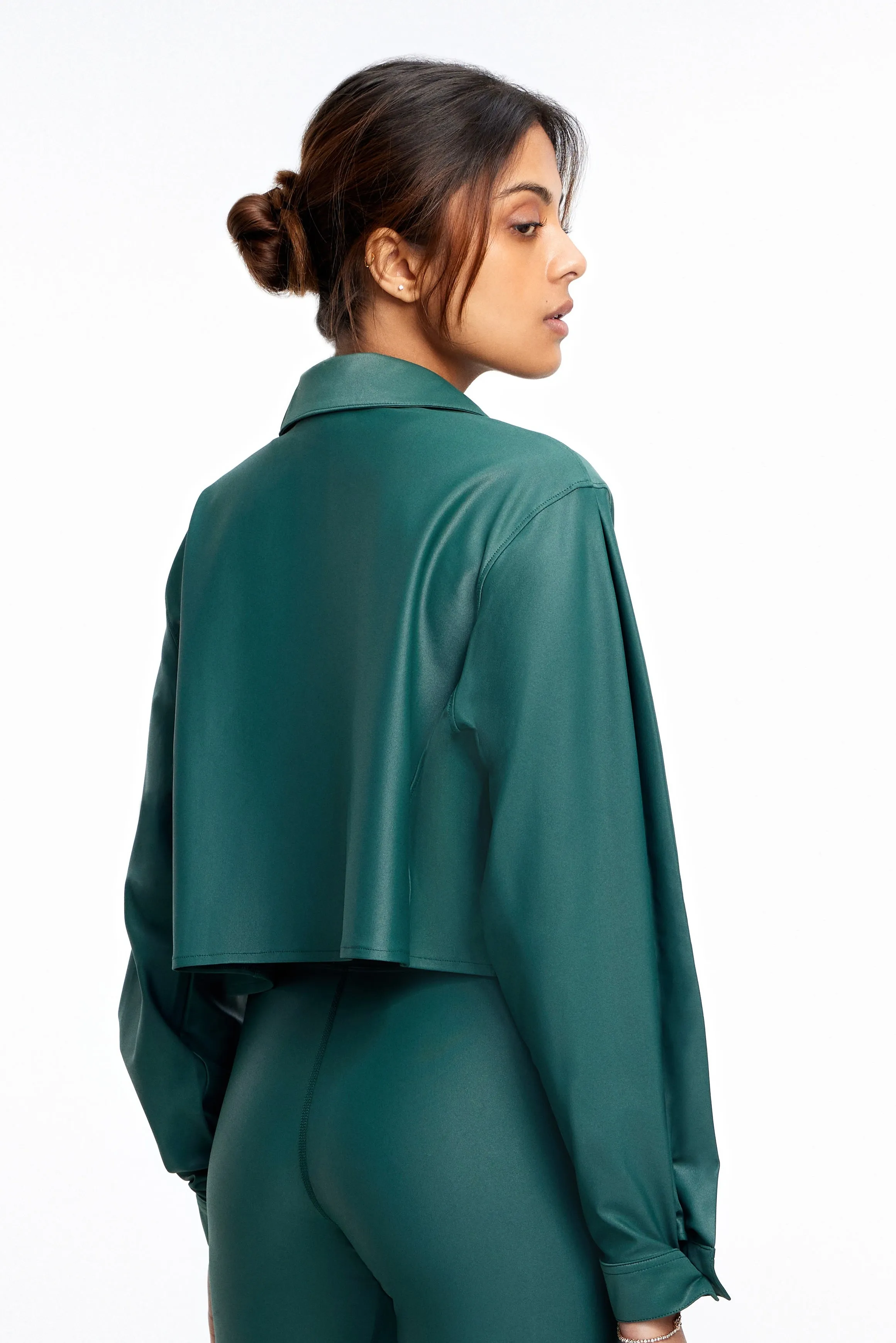 Emerald Cropped Overshirt