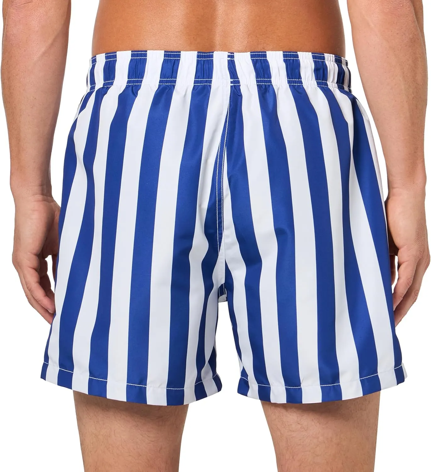 Emporio Armani Men's Retro Stripe Classic 4" Swim Trunk