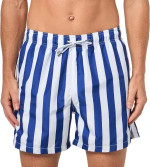 Emporio Armani Men's Retro Stripe Classic 4" Swim Trunk