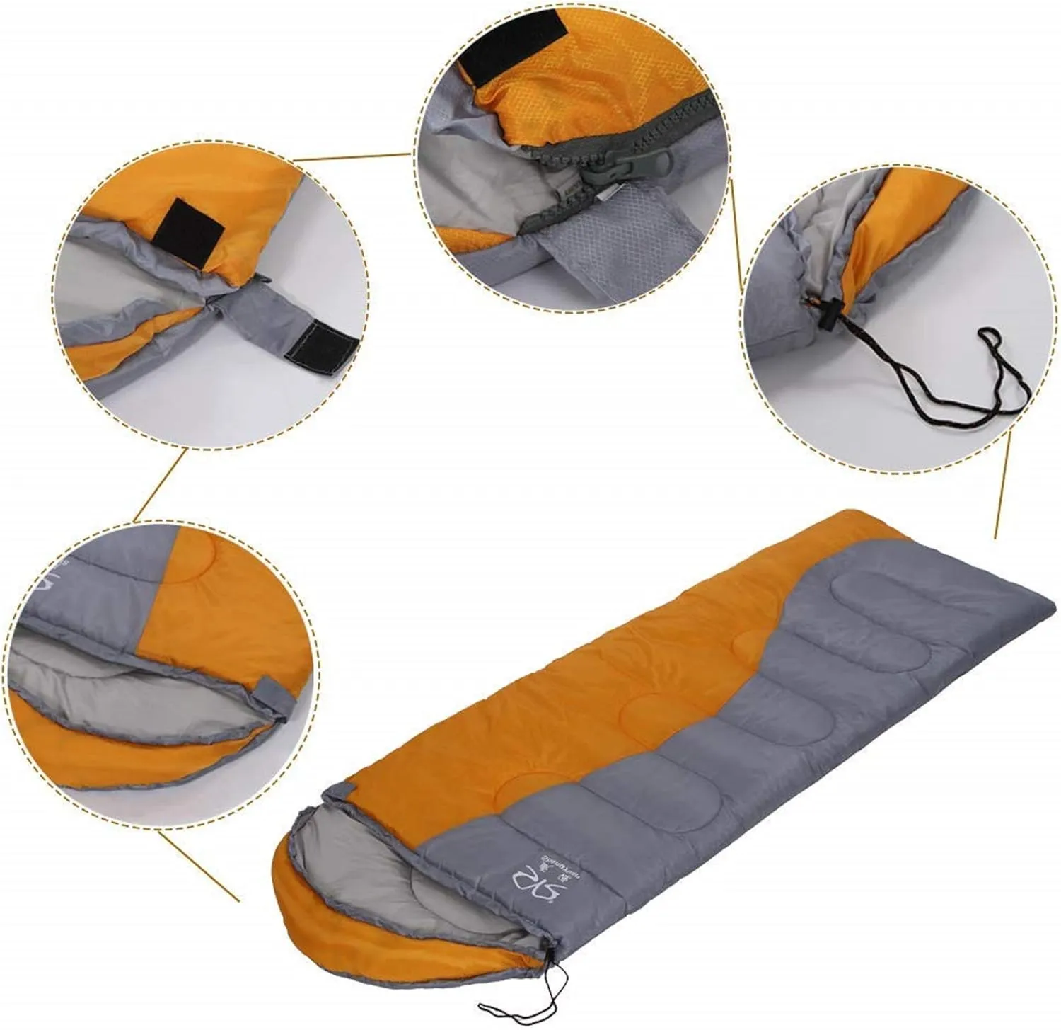 Envelopes Lightweight Portable Waterproof Insulation Sleeping Bag Suit 3-4 Seasons for Travel, Hiking, Outdoor Activities or Camping