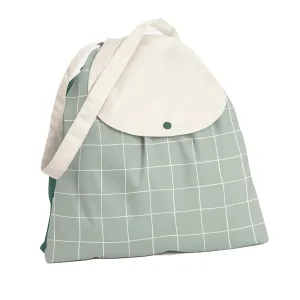 Esembly NEW Day Bag, Wet Dry Bag for Cloth Diapers - Waterproof, Reusable and Washable - Multipurpose for Diaper, Pool, Beach, Gym and Travel with Two Compartments - One Size, Lattice