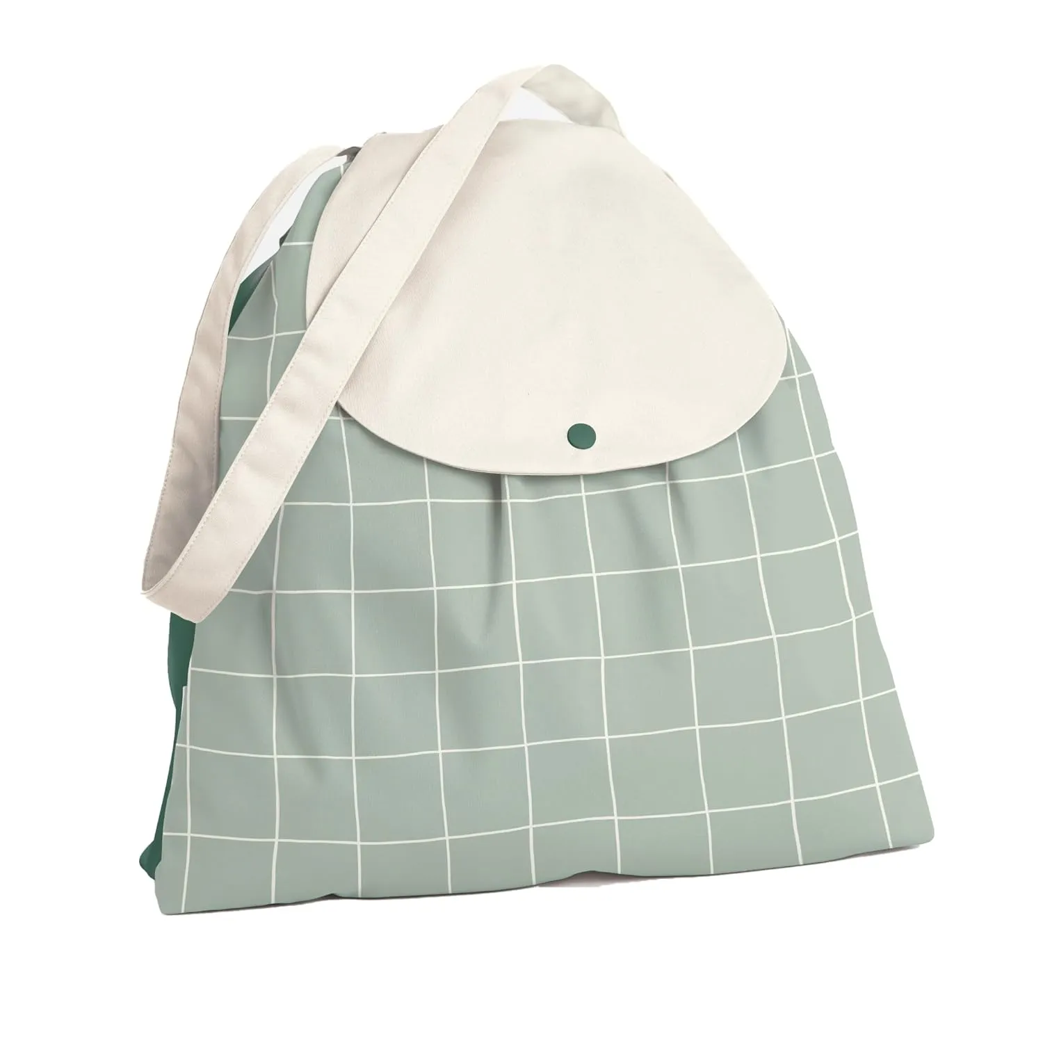 Esembly NEW Day Bag, Wet Dry Bag for Cloth Diapers - Waterproof, Reusable and Washable - Multipurpose for Diaper, Pool, Beach, Gym and Travel with Two Compartments - One Size, Lattice
