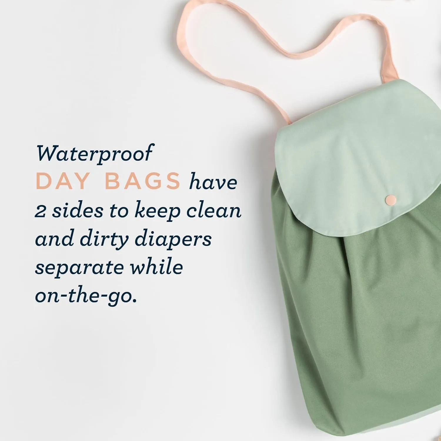 Esembly NEW Day Bag, Wet Dry Bag for Cloth Diapers - Waterproof, Reusable and Washable - Multipurpose for Diaper, Pool, Beach, Gym and Travel with Two Compartments - One Size, Lattice