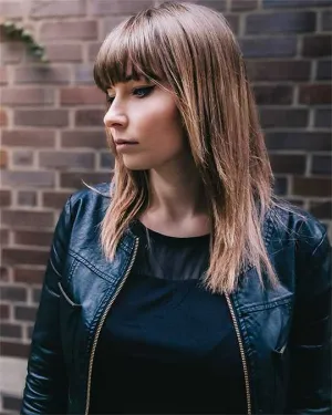 ETANA Embroidered Floral Leather Biker Jacket
