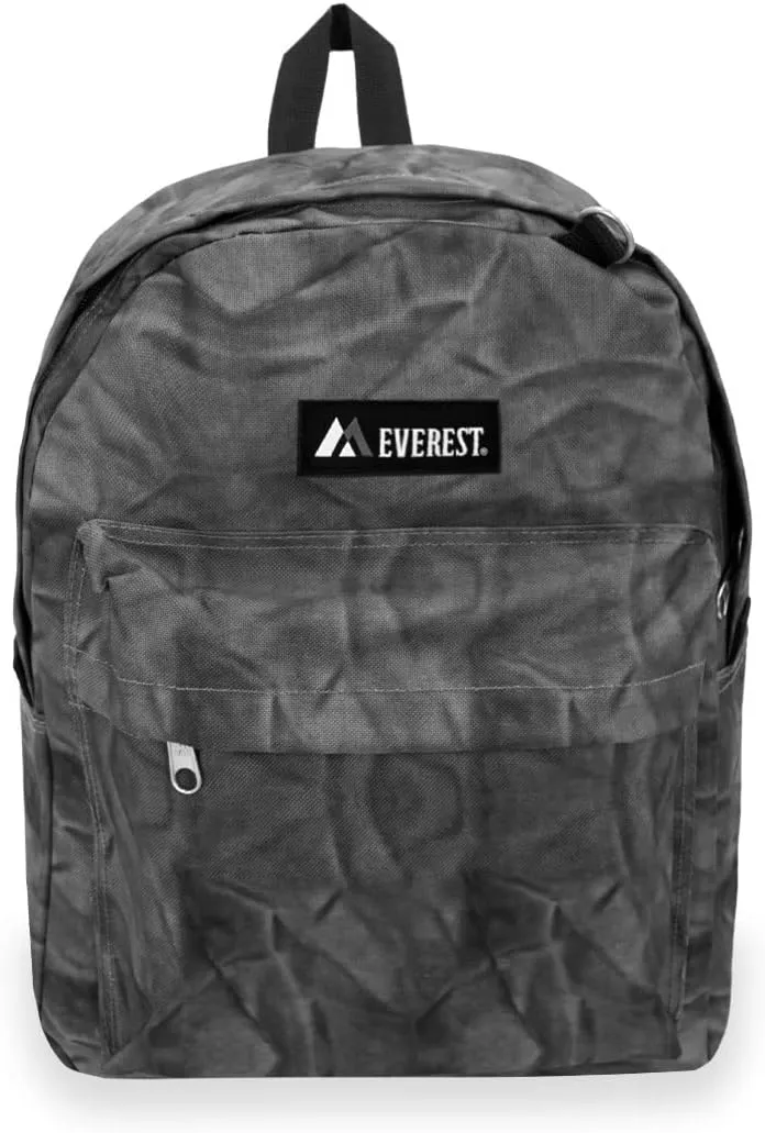 Everest Classic Pattern Backpack, Gray, One Size