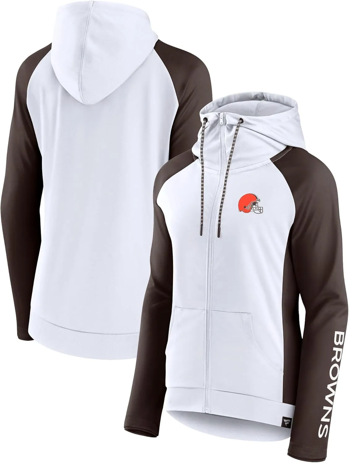 Fanatics Women's NFL End Around Lightweight Raglan Full-Zip Hoodie Jacket