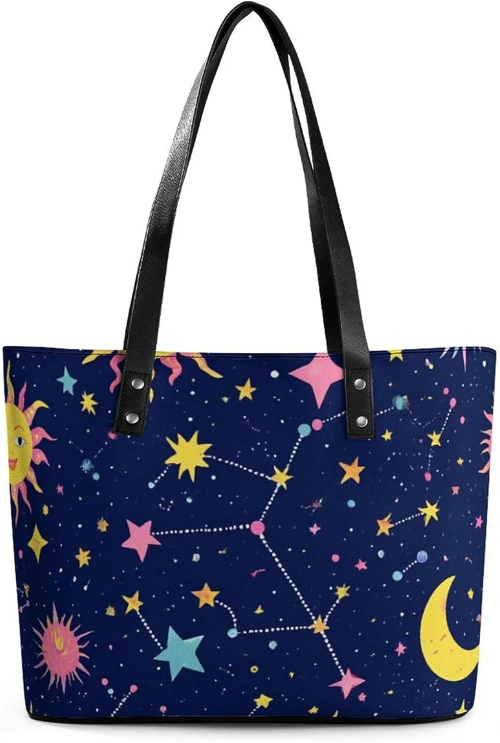 Fashion Coach Handbags for Women, Reusable Large Capacity Long Handle Tote Bag for Shopping, Work