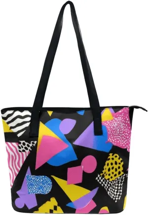 Fashion Coach Handbags for Women, Reusable Large Capacity Long Handle Tote Bag for Shopping, Work