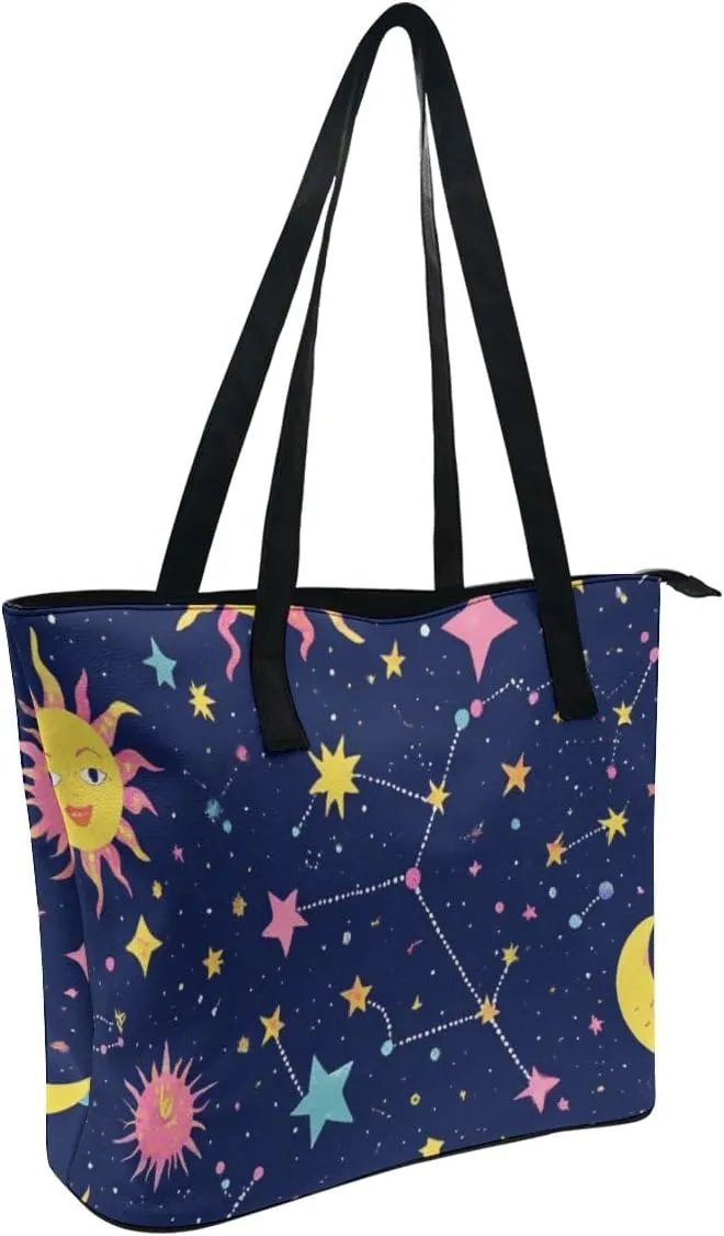 Fashion Coach Handbags for Women, Reusable Large Capacity Long Handle Tote Bag for Shopping, Work