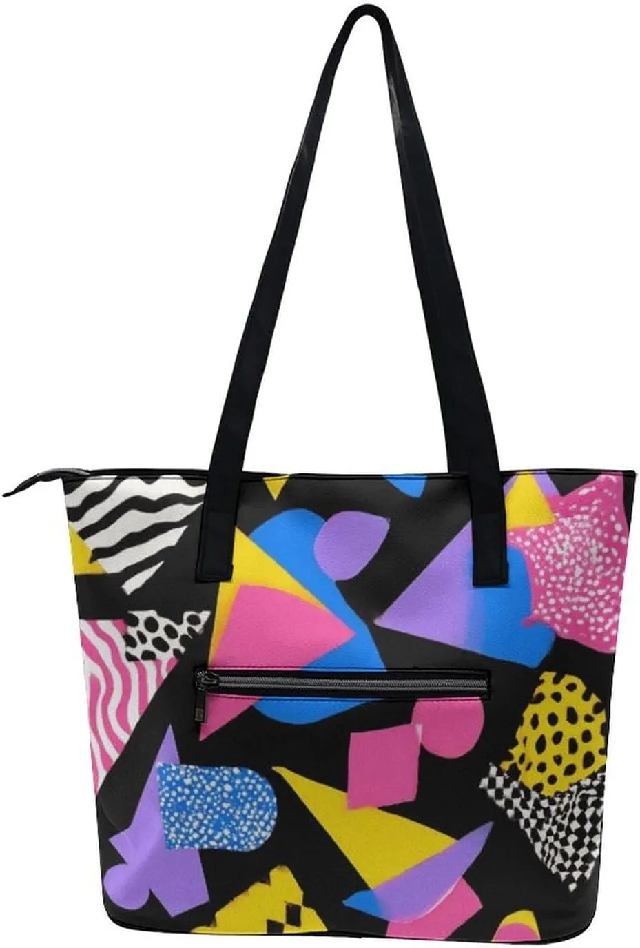 Fashion Coach Handbags for Women, Reusable Large Capacity Long Handle Tote Bag for Shopping, Work