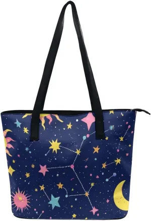 Fashion Coach Handbags for Women, Reusable Large Capacity Long Handle Tote Bag for Shopping, Work