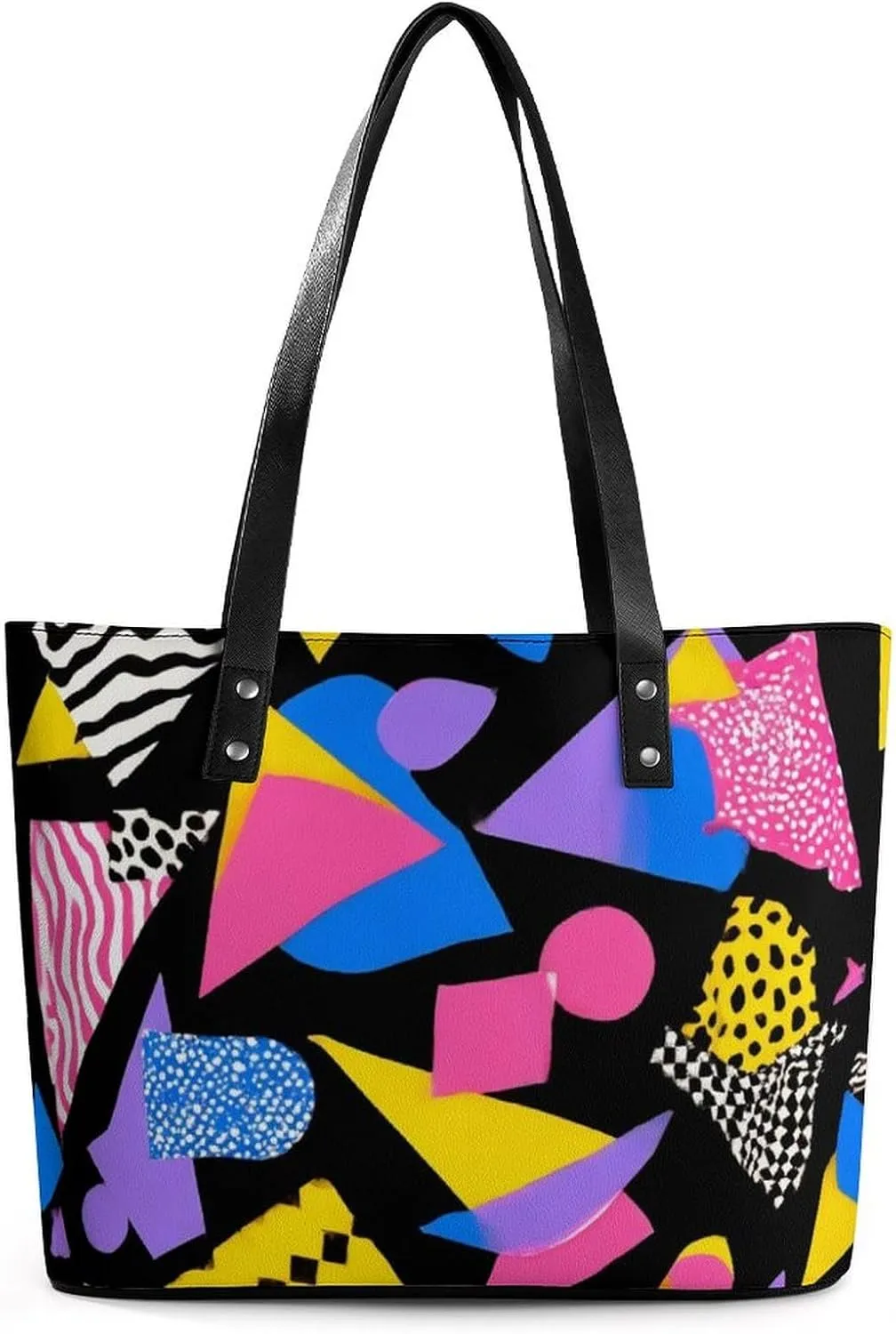 Fashion Coach Handbags for Women, Reusable Large Capacity Long Handle Tote Bag for Shopping, Work