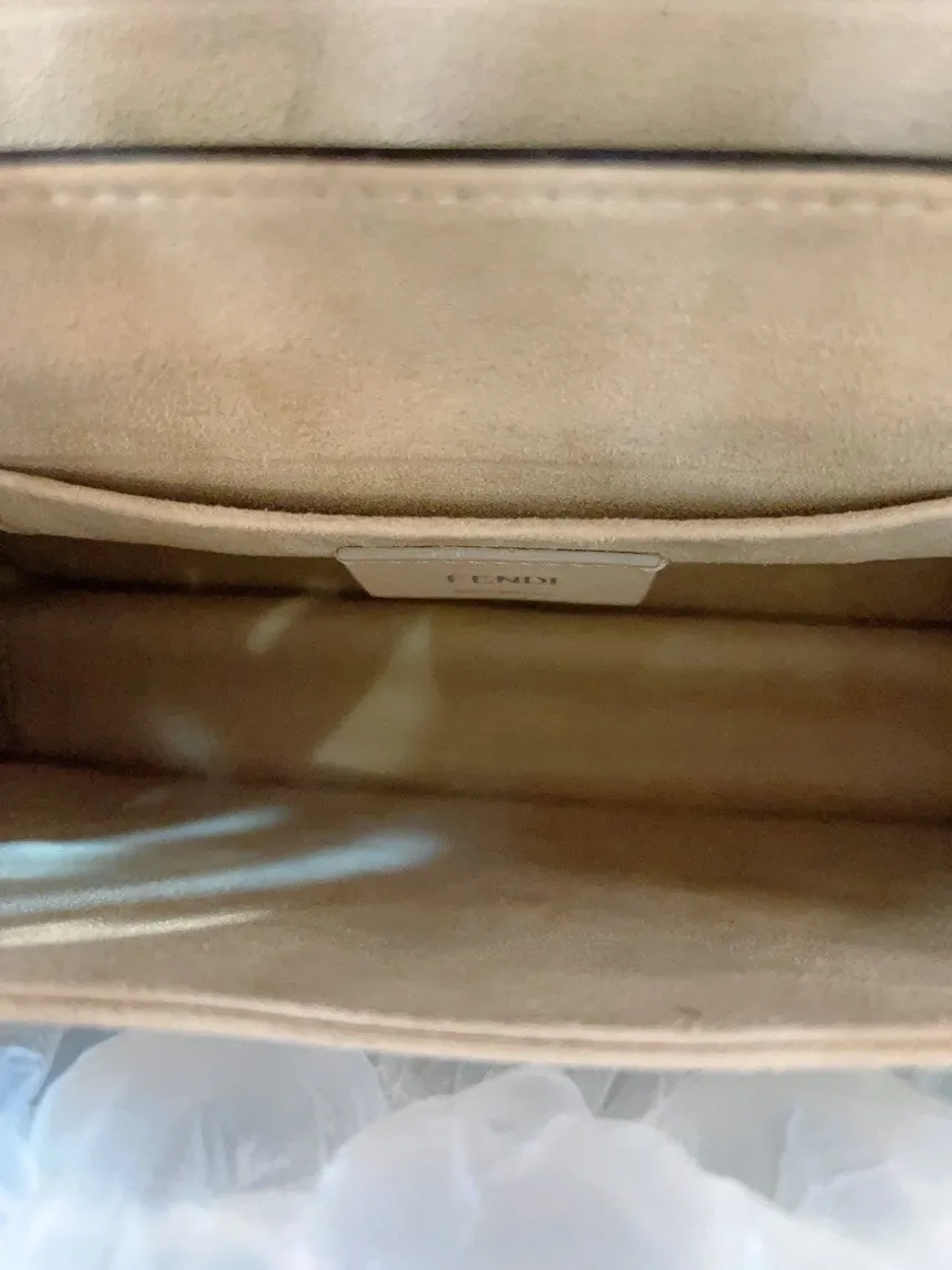 Fendi Kani Large Blue Shoulder Bag
