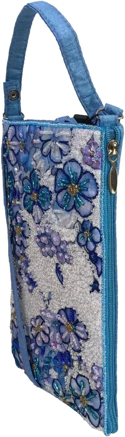 Floral Club Bag Beaded Phone Crossbody, Multi
