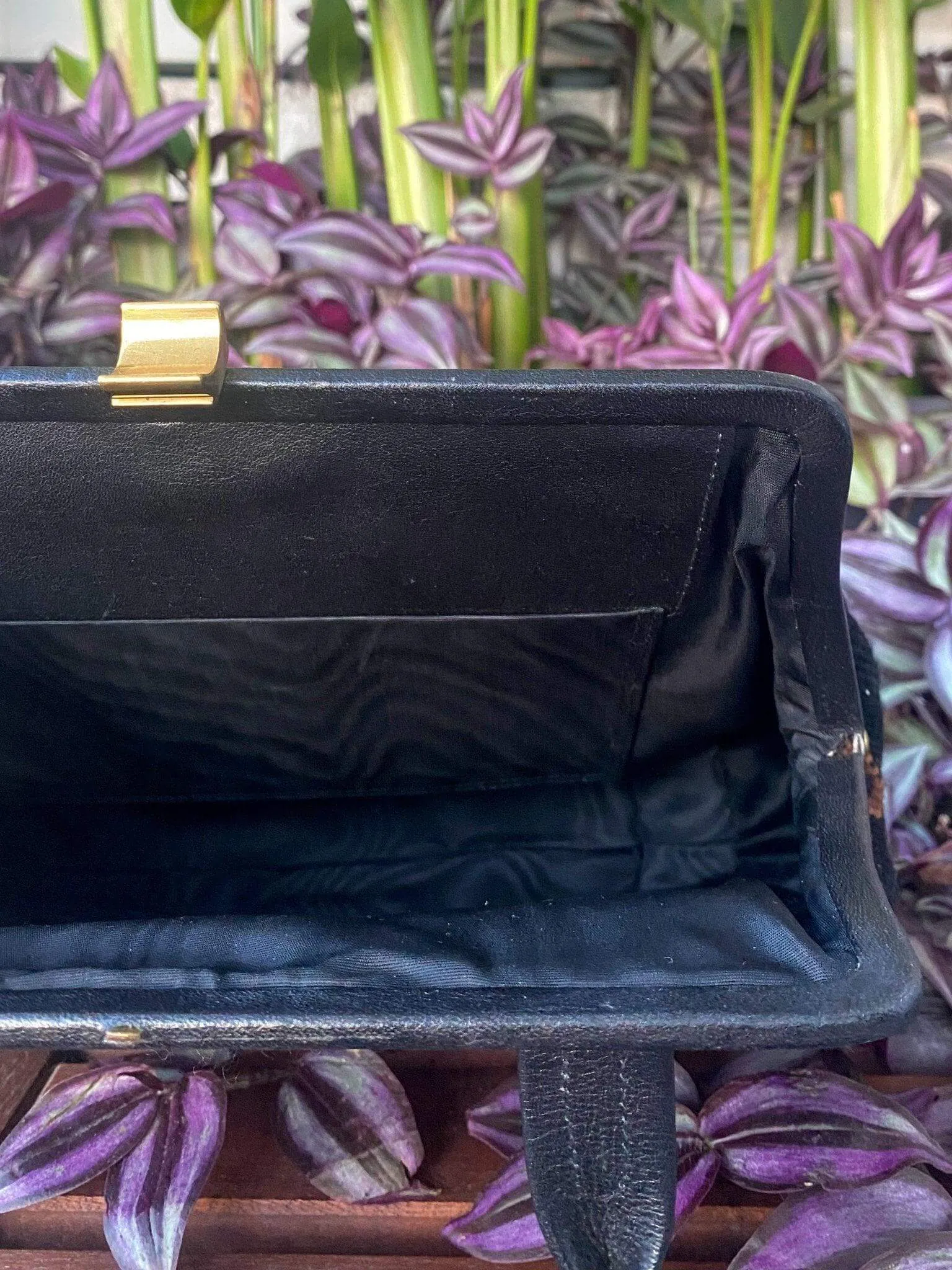 FLORAL PETIT POINT VINTAGE BAG FROM 1950'S