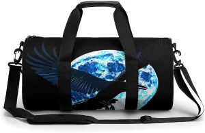 Flying Raven Full Moon Gym Bag for Women Men Travel Duffle Bag Carry on Weekender Tote Bag Lightweight
