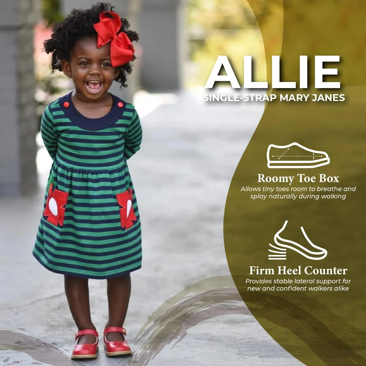 FOOTMATES Baby-Girl's Allie (Infant/Toddler/Little Kid) Mary Jane Flat
