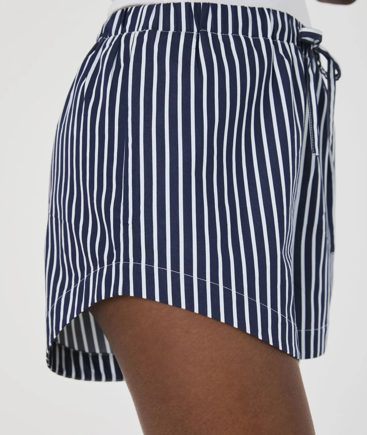 French Connection | Alexis Cotton Drawstring Striped Shorts