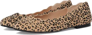 French Sole Women's Jigsaw Ballet Flat, Beige, 8.5