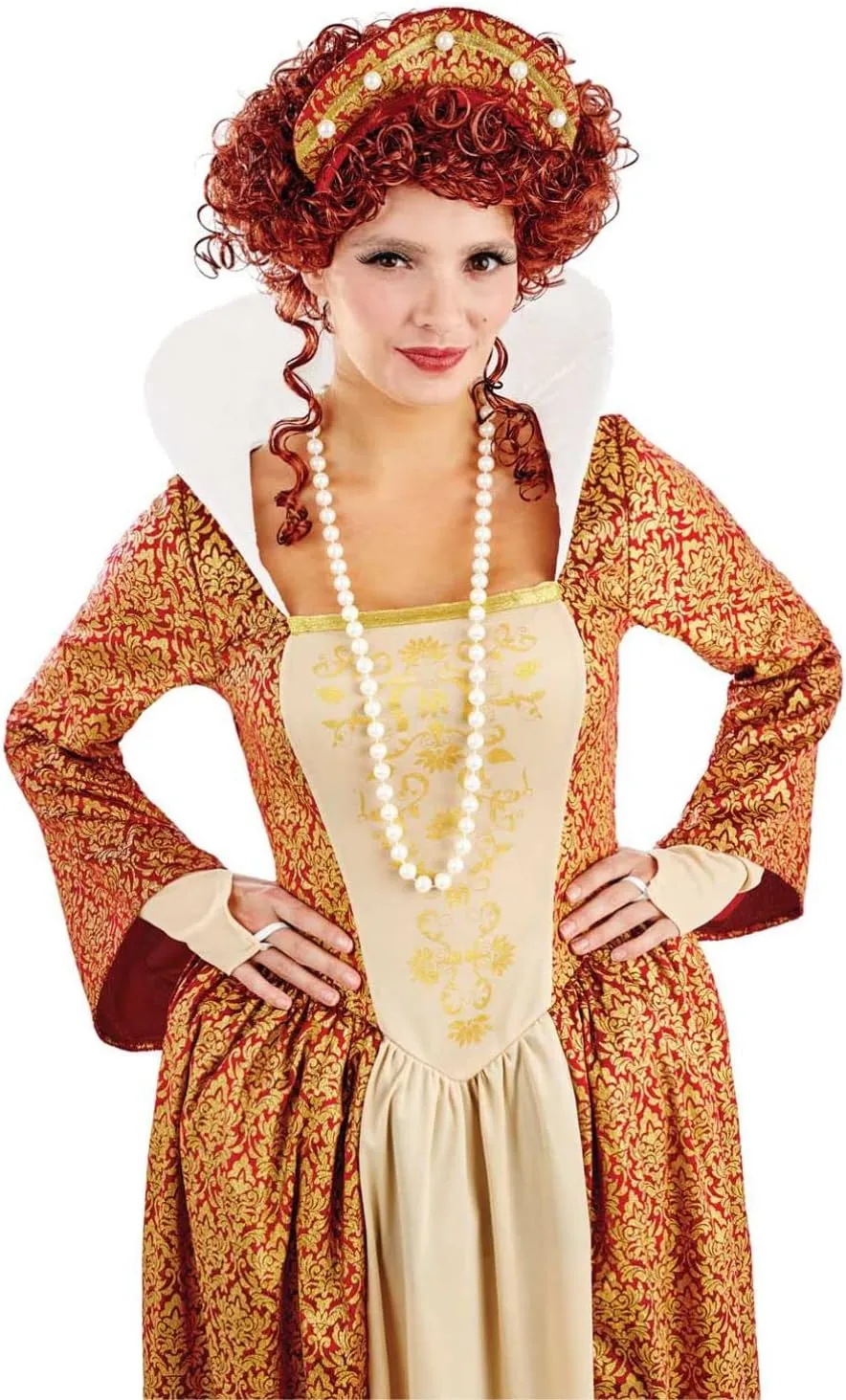 fun shack Tudor Costume Women Medieval Queen Outfit Anne Boleyn Dress for Historical Events and Themed Parties