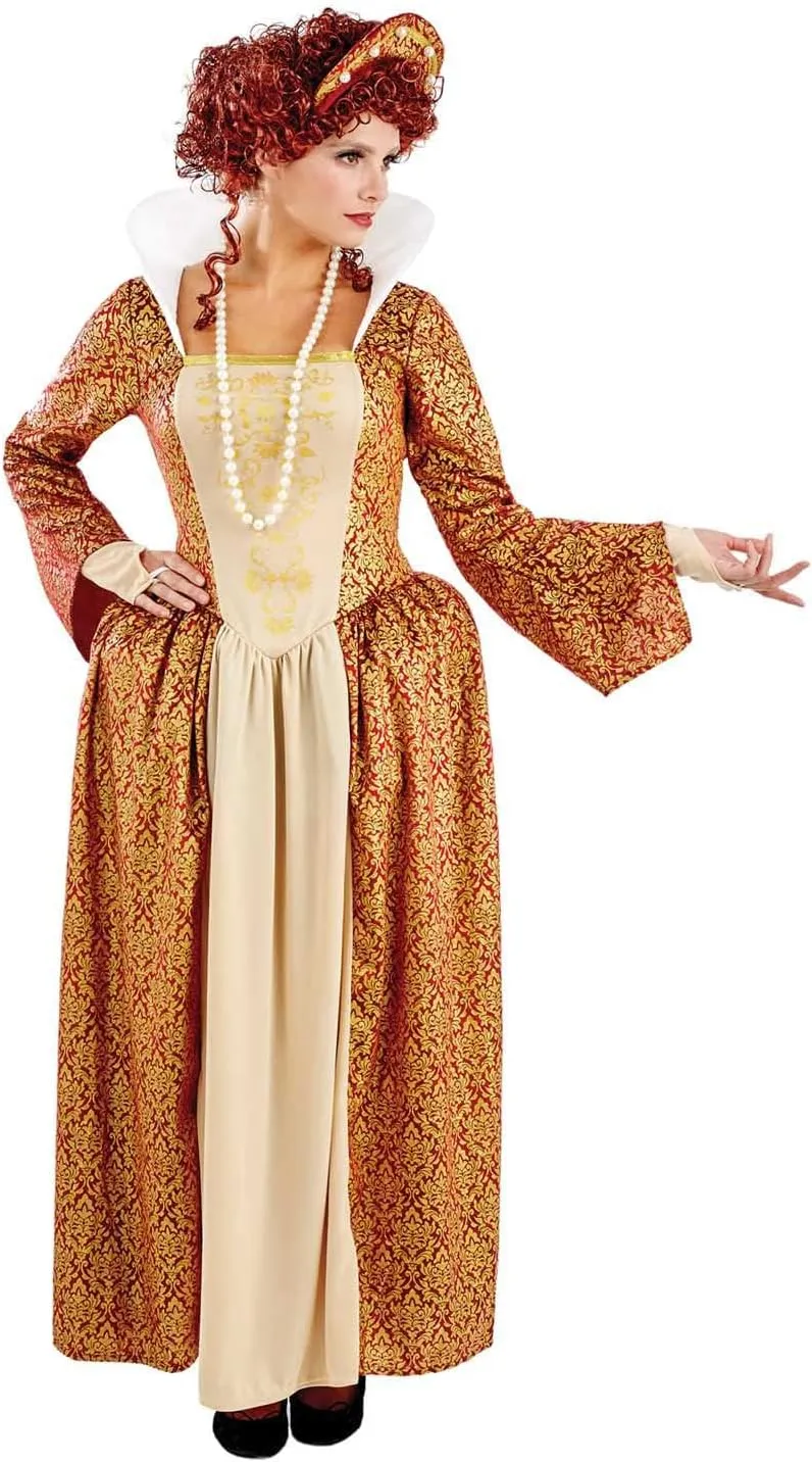 fun shack Tudor Costume Women Medieval Queen Outfit Anne Boleyn Dress for Historical Events and Themed Parties