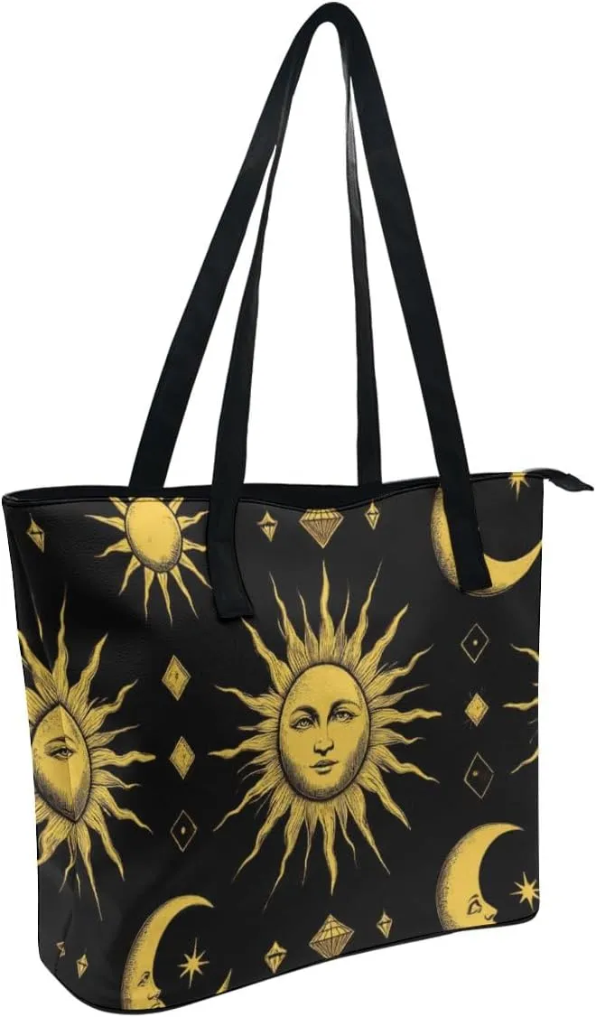 Funny Lightweight Tote Bag, Women's Large Capacity Handbag with Long Handle for Travel, Work, Shopping
