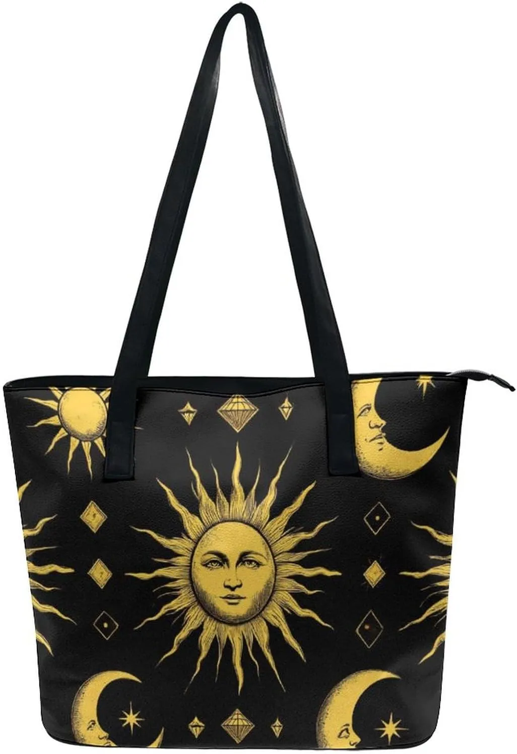 Funny Lightweight Tote Bag, Women's Large Capacity Handbag with Long Handle for Travel, Work, Shopping