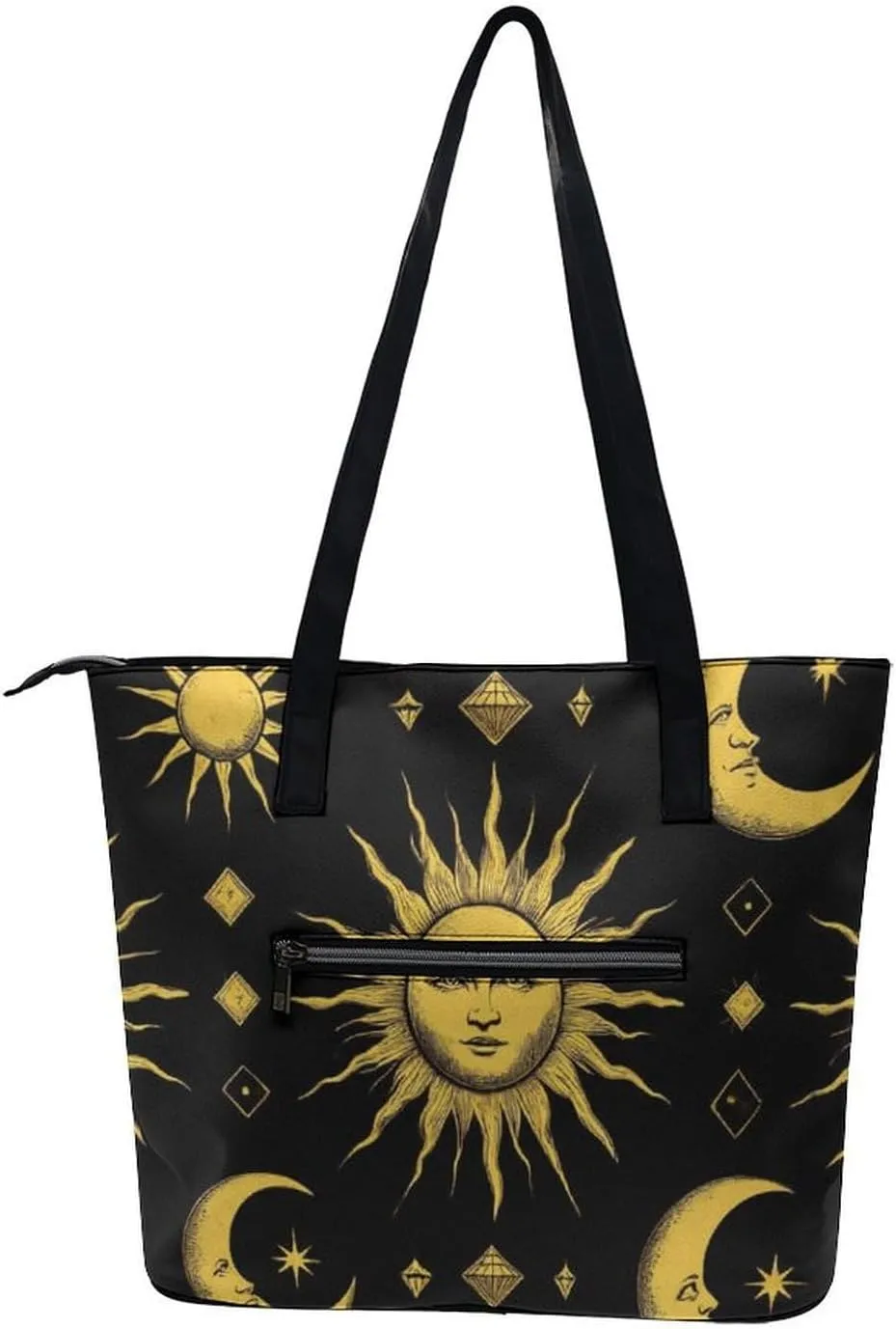 Funny Lightweight Tote Bag, Women's Large Capacity Handbag with Long Handle for Travel, Work, Shopping