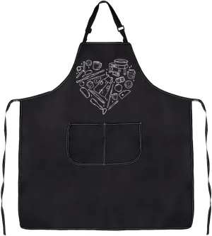G2TUP Pottery Lover Gift Pottery Artist Heart Apron With Pockets Ceramics Gift Artisan Work Apron Gift for Pottery Worker