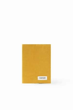 Gabin the health records cover - Recycled cotton mustard