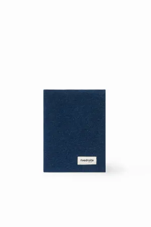 Gabin the health records cover - Upcycled raw denim