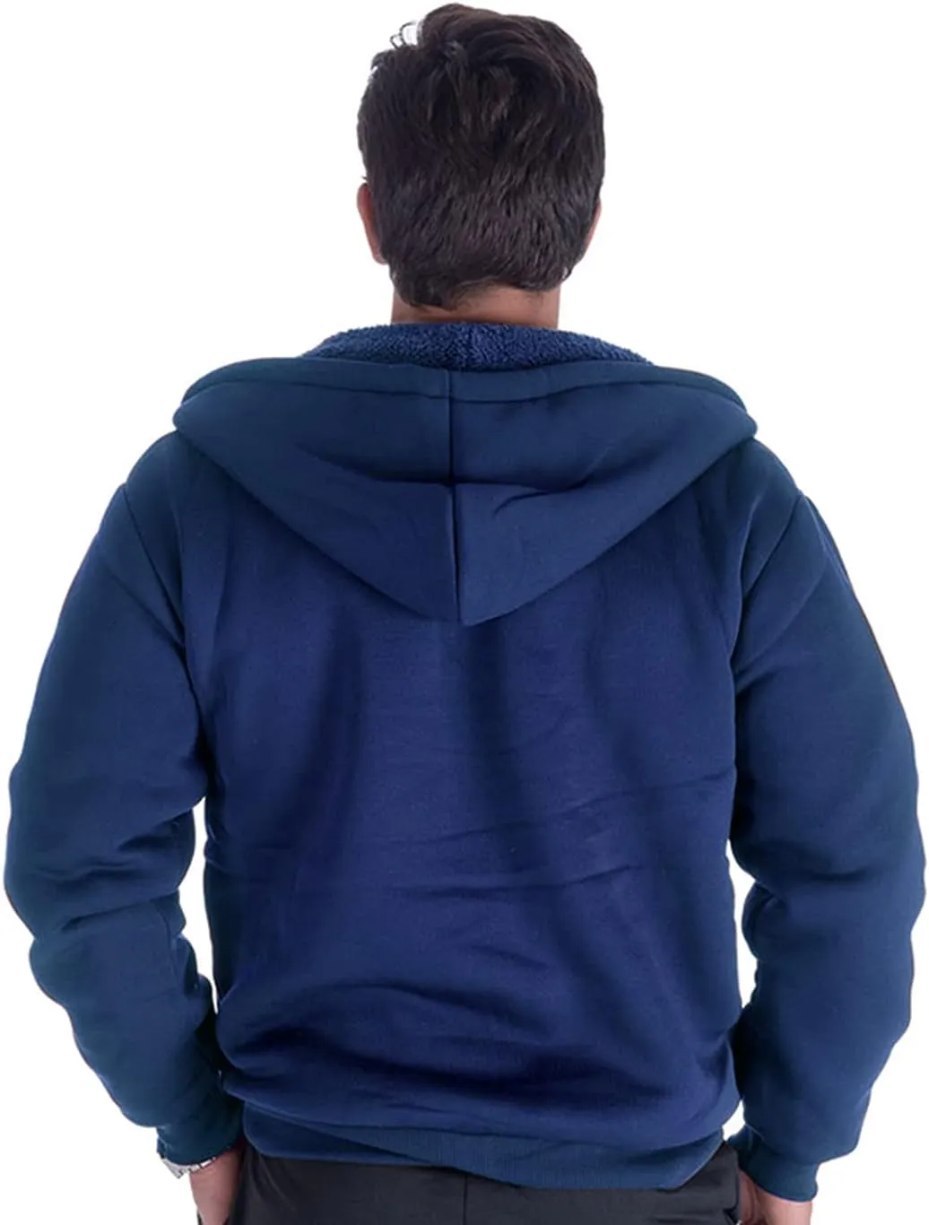 Gary Com Heavyweight Sherpa Hoodies for Men, Thick Fleece Lined Full Zip Up Winter Warm Sweatshirts Work Jackets
