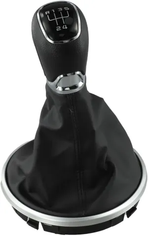 Gear Shift Knob Gaiter 5 Speed Car Gear Shift Knob Gaitor Boot For Skoda For Fabia 2 II MK2 2007-2014