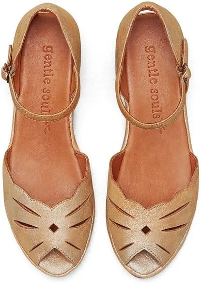 Gentle Souls by Kenneth Cole Women's Lily Moon Wedge Sandal