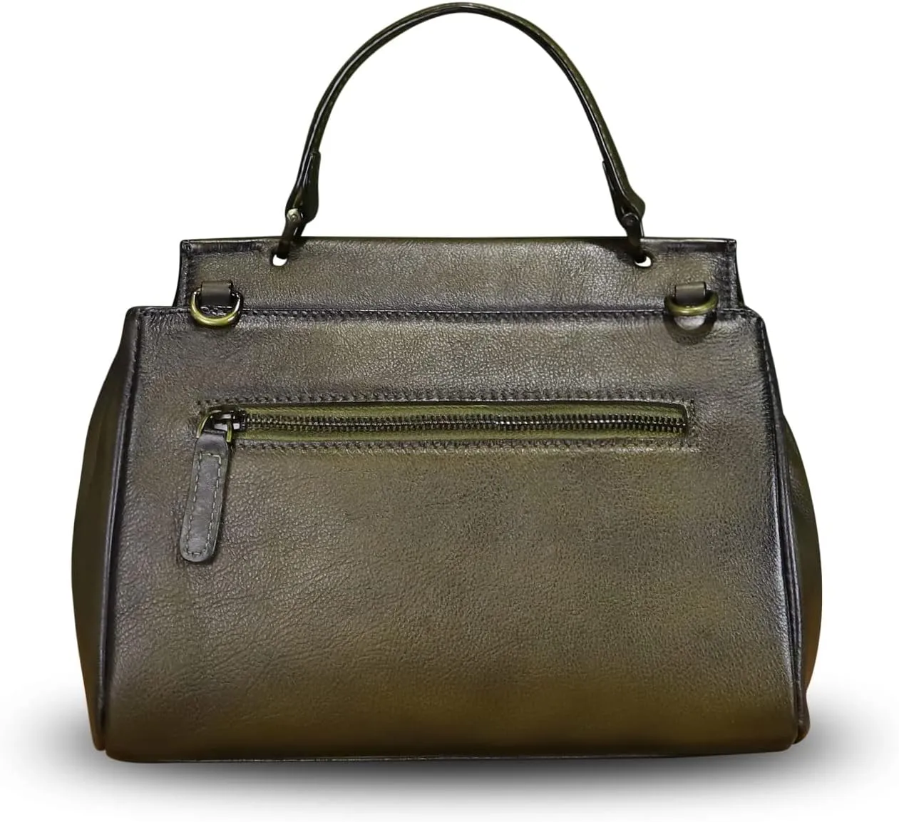 Genuine Leather Satchel for Women Crossbody Bags Handmade Vintage Top Handle Handbags Purse