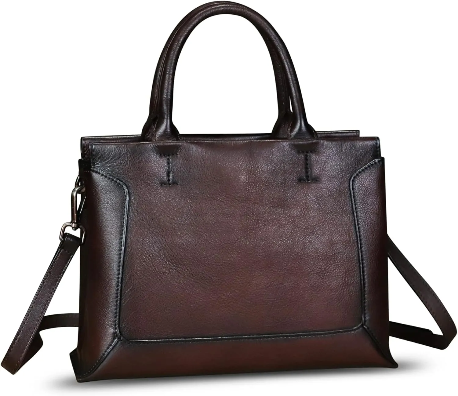 Genuine Leather Satchel for Women Leather Handbag Top Handle Bags Handmade Purse Crossbody Handbags Tote Bag