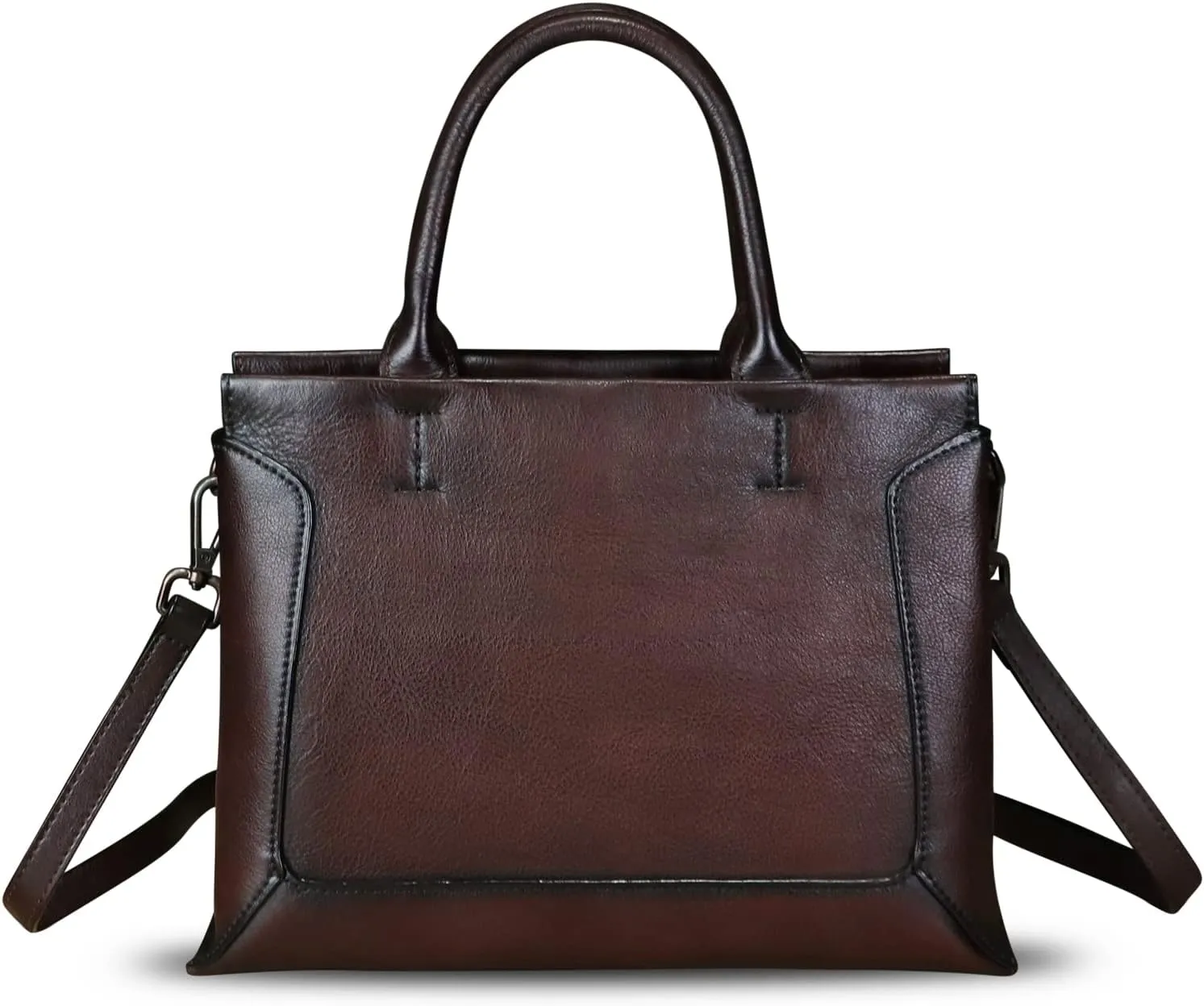 Genuine Leather Satchel for Women Leather Handbag Top Handle Bags Handmade Purse Crossbody Handbags Tote Bag
