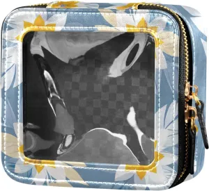 Geometrically Symmetrical Flower Clear Makeup Organizer Bag Travel Toiletry Bag Nail Polish Organizer Bag for Travel