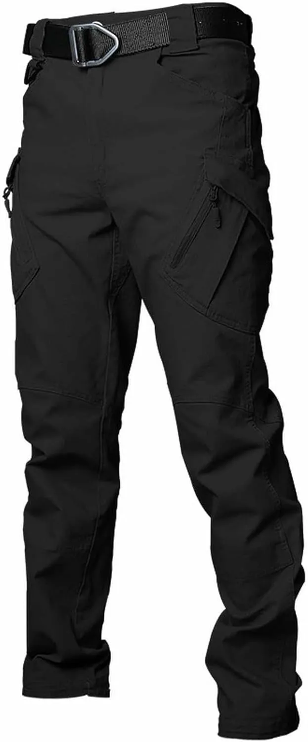 GIERIDUC Cargo Pants for Men Casual Pants Athletic Hiking Jogger Sweatpants Lightweight Drawstring Work Trousers with Pockets