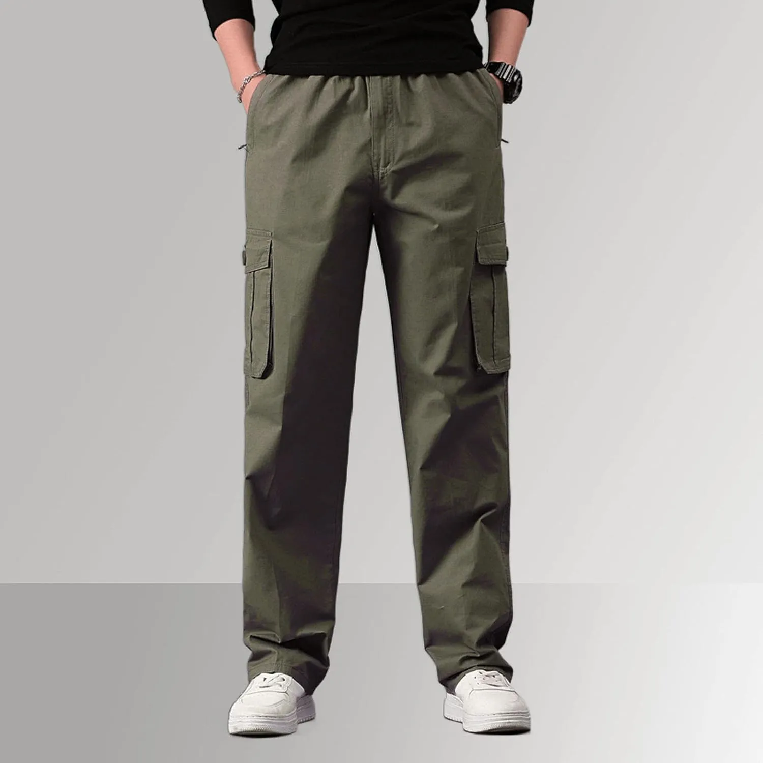 GIERIDUC Men Outdoor Cargo Pant Best Travel Pants for Long Flights Men's Mens Long Underwear Pants Mens Khaki Pants Outdoor