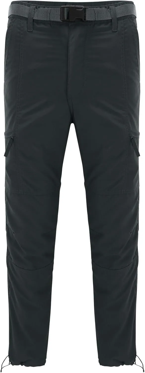 GIERIDUC Men's Water Resistant Hiking Pants Men Cargo Pants with Pockets 28X30 Slim Fit Dress Pants Mens Tapered Dress Pants
