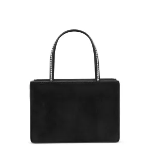Gilda black suede tote