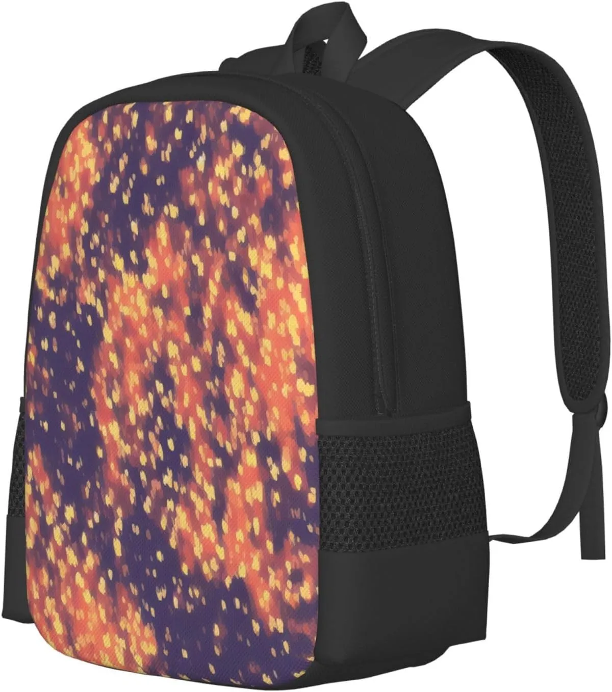 Gold Texture Printing Pattern Backpack Lightweight Simple Casual Backpack Shoulder Bags Large Capacity Laptop Backpack