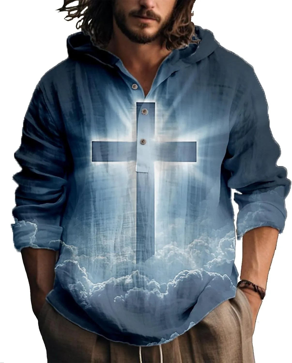Graphic Hoodies for Men Artsy Button Up Cool Light Weight Fitted Hoodies Hooded Drawstring Pullover