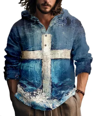 Graphic Hoodies for Men Artsy Button Up Cool Light Weight Fitted Hoodies Hooded Drawstring Pullover