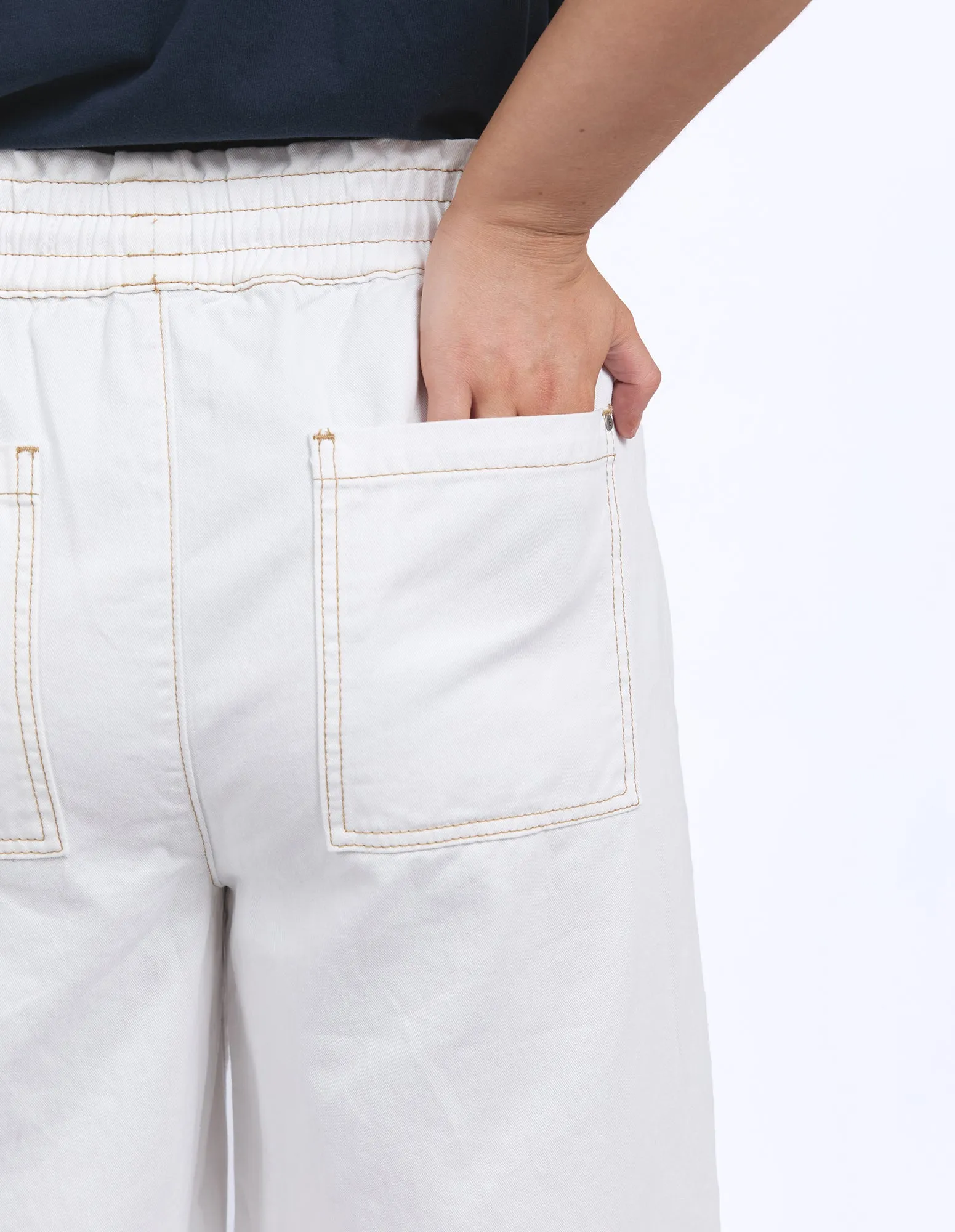 Greta Wide Leg Pant Vintage White