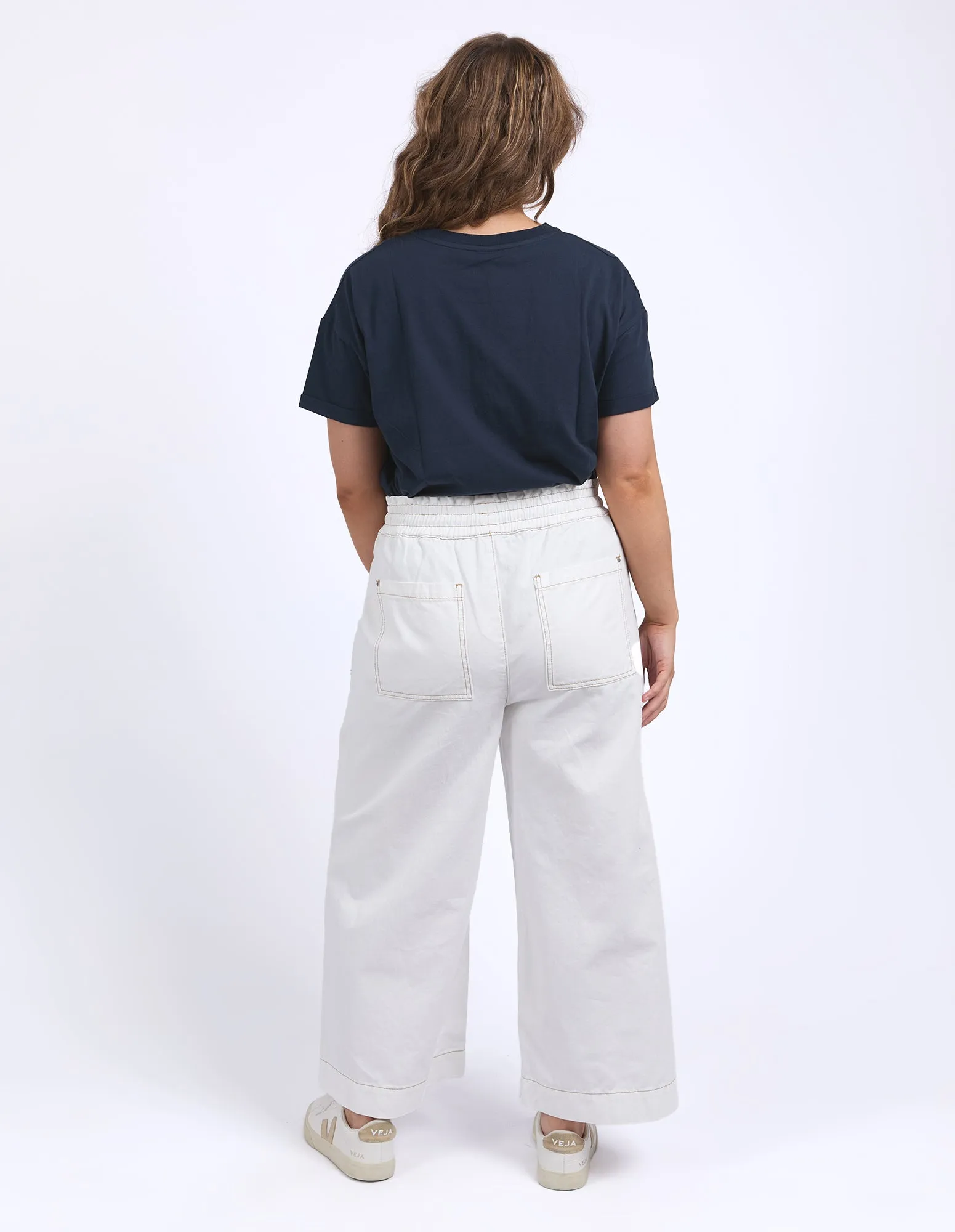 Greta Wide Leg Pant Vintage White