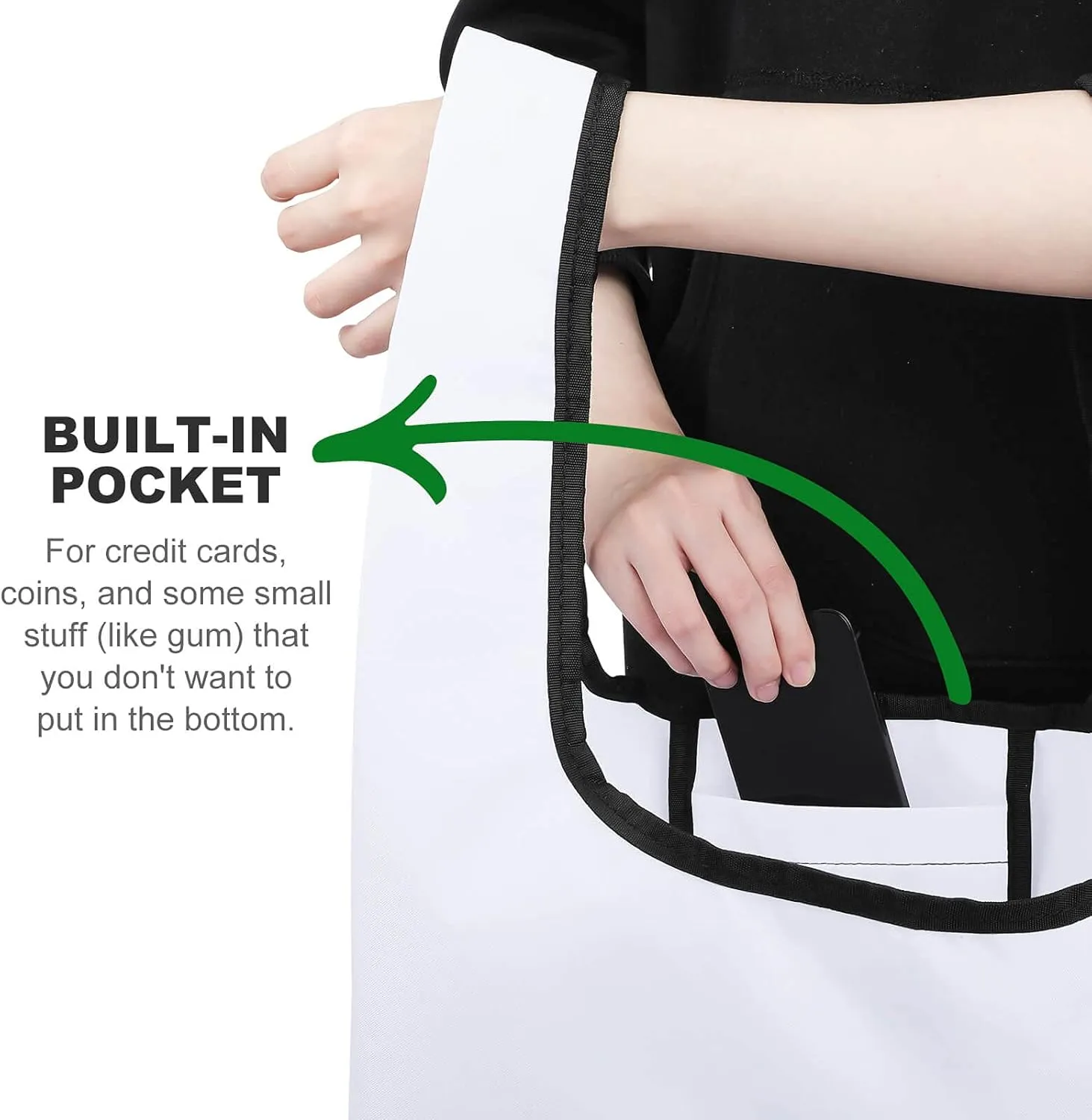 Grocery Bag Reusable Tote Bag Foldable Dark Blue Landscape Pattern Shopping Bag Handbag Washable Shoulder Bag for Work