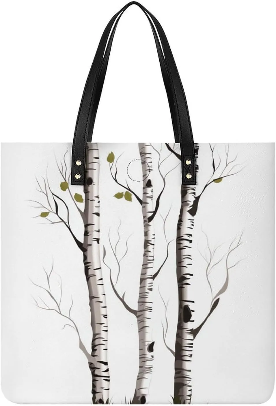 Grocery Bags Birch Tree Bag for Women Lightweight Beach Bag Shoulder Bags for Travel Shopping Work Handbag